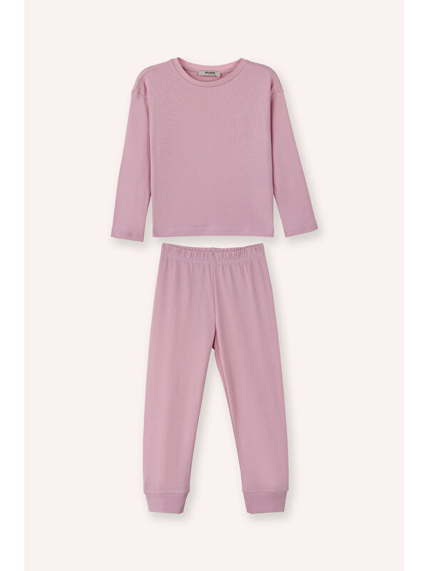 Panço Kız Çocuk Fuşya Pijama Takımı