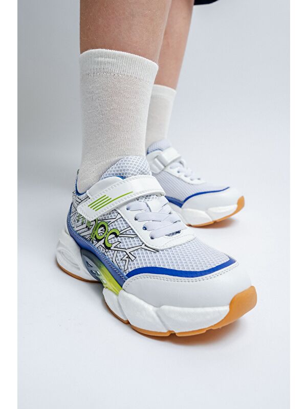 Erkek Çocuk Beyaz Günlük Spor Ayakkabı - Görsel 5