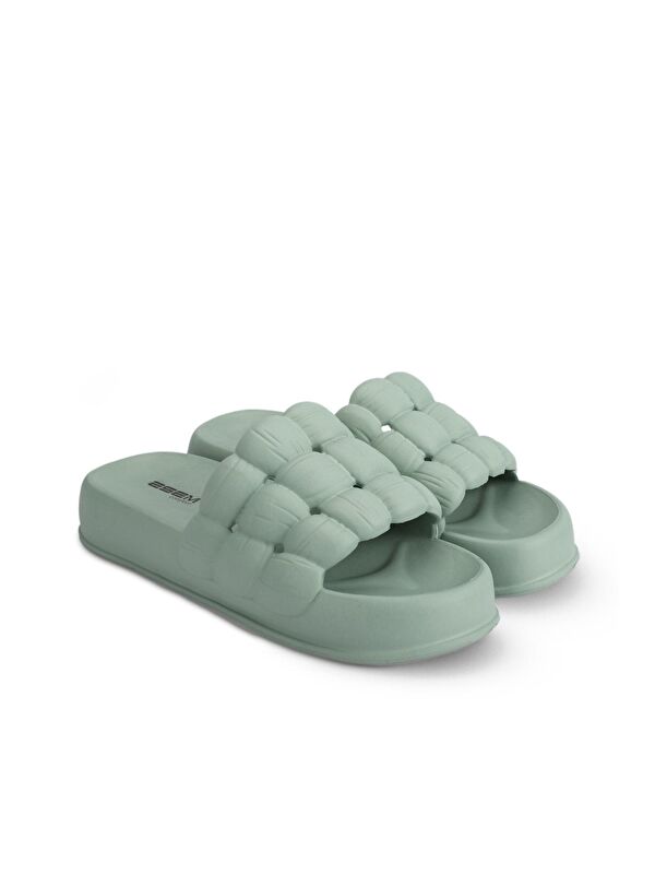 OFFU Kadın Terlik Yeşil - Görsel 3