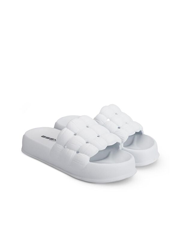 OFFU Kadın Terlik Beyaz - Görsel 3