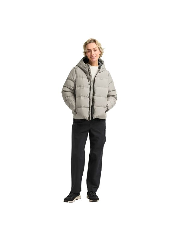 Jack Wolfskin Frozen Palace Rds Kadın Bej Outdoor Ceketi