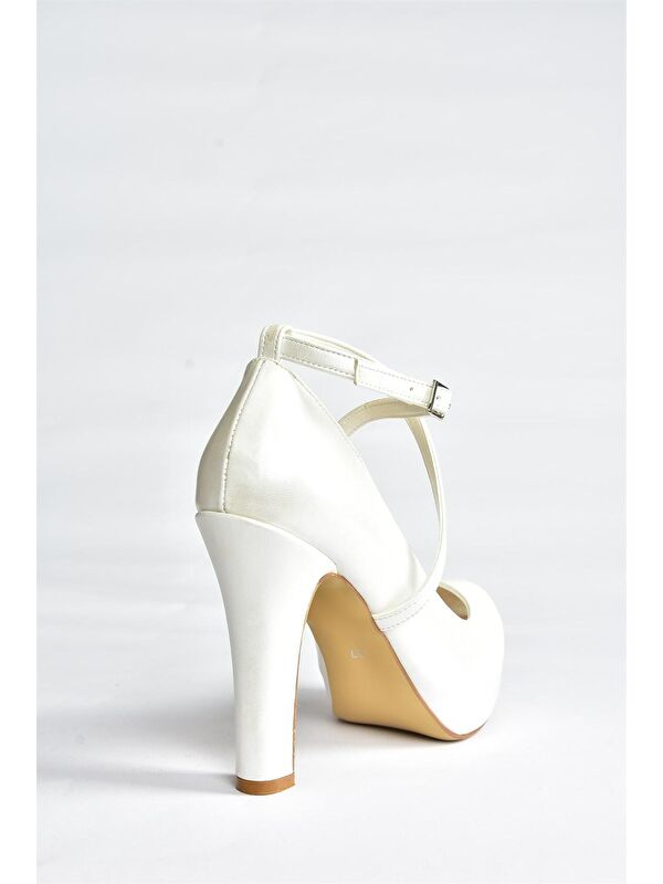 Sedef Platform Topuklu Kadın Abiye Ayakkabı M348007609 - Görsel 5