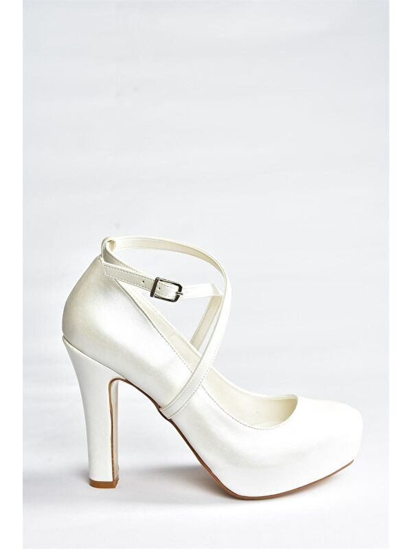 Sedef Platform Topuklu Kadın Abiye Ayakkabı M348007609 - Görsel 6