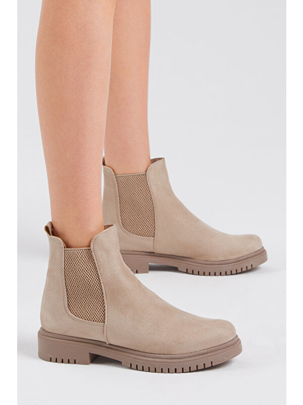 Tonny Black Siyah Tonny Black Süet Rahat Kadın Kalıp Lastikli Bot