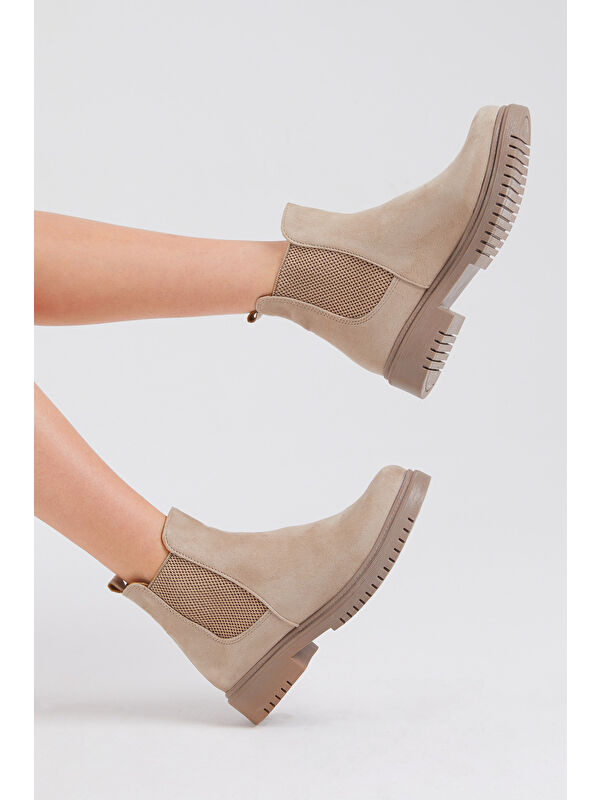 Tonny Black Siyah Tonny Black Süet Rahat Kadın Kalıp Lastikli Bot