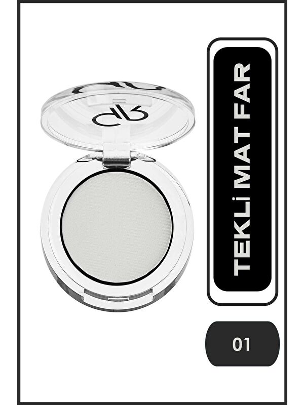 GOLDEN ROSE Soft Color Matte Mono Eyeshadow No: 01 White - Tekli Mat Far