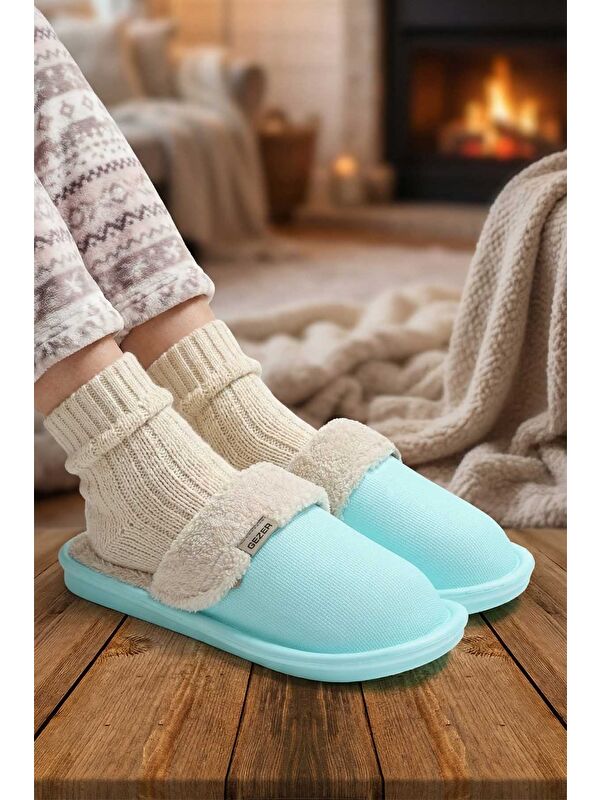 Gezer Yeşil Gezer Kışlık Kadın Islak Zemin Terlik