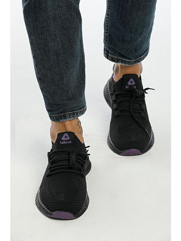 Yuvarlak Burunlu Bağcıklı Erkek Spor Ayakkabı - Görsel 3