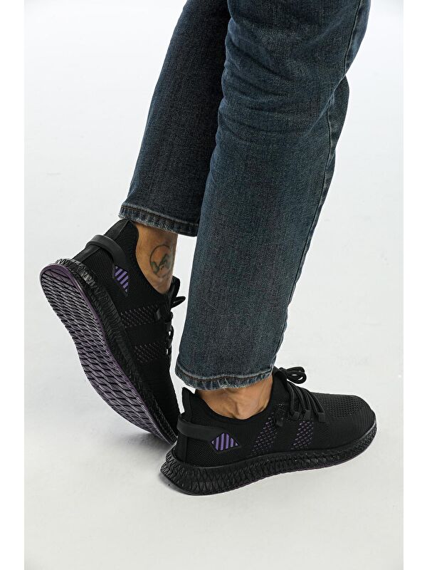 Yuvarlak Burunlu Bağcıklı Erkek Spor Ayakkabı - Görsel 6