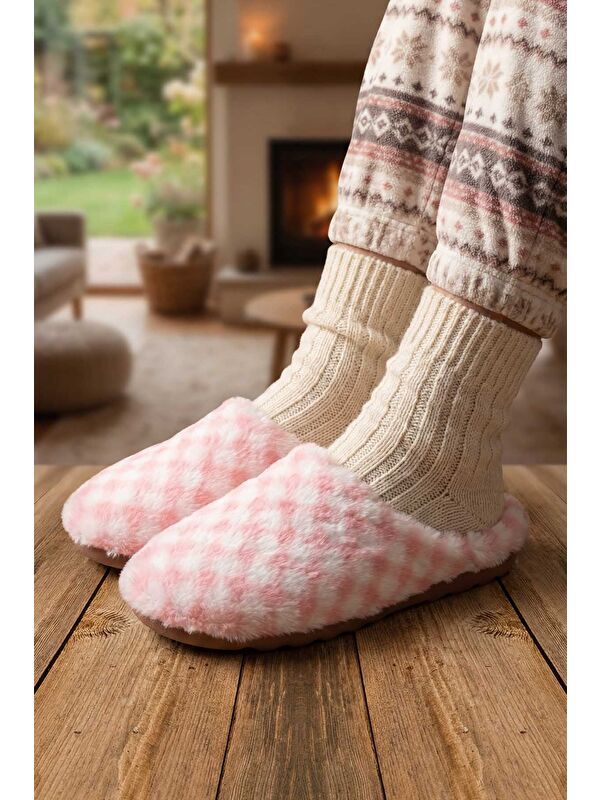 Gezer Pembe Gezer Kışlık Ev Kadın Gondol Rahat Taban