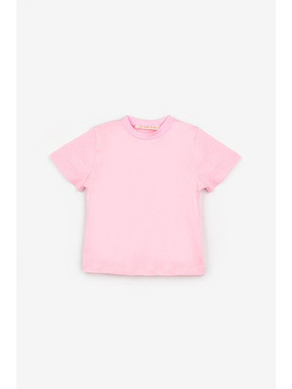 Le Mabelle Pembe Penye Basic Çocuk Tişört