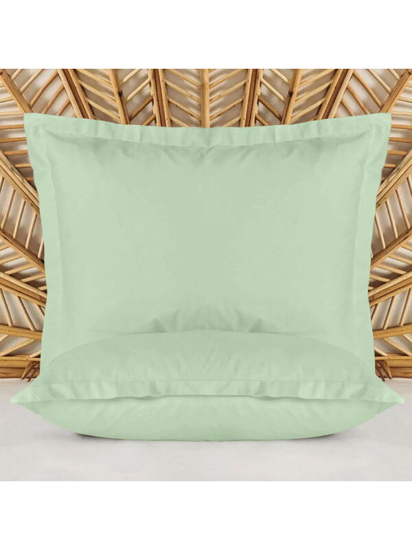 Evidea Soft Basic Oxford 2'li Yastık Kılıfı - Yeşil - 50x70 cm