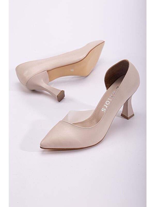 D252 Kadın Günlük Ortopedik Klasik Topuklu Ayakkabı - Görsel 3