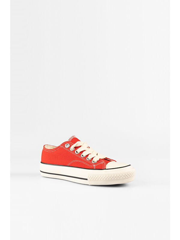 Idol Basic Unisex Genç Kırmızı Sneaker - Görsel 4