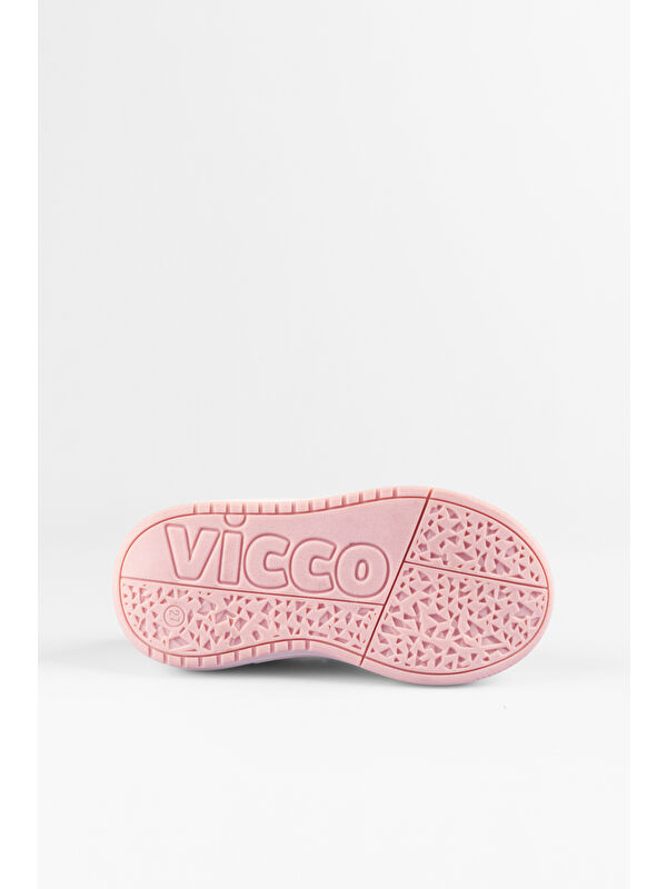 Pukky Işıklı Kız Okul Öncesi Pudra Sneaker - Görsel 8