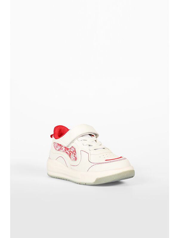 Disnew Işıklı Kız Bebek Beyaz Sneaker - Görsel 4