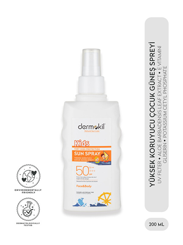 Dermokil Yüksek Koruyuculu Çocuk Güneş Spreyi 200 ml