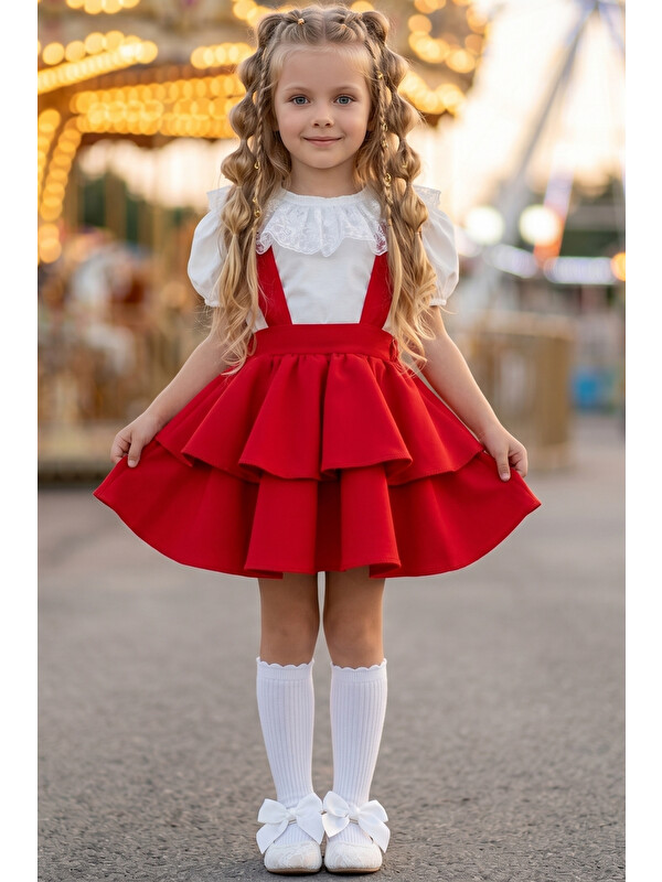 Parla Kids Kız Çocuk Askılı Jile ve Bluz Takım
