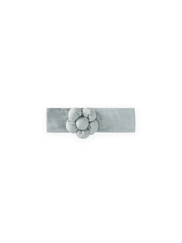 CİGİT Müslin Papatya Lastikli Bandana Mint Yeşili