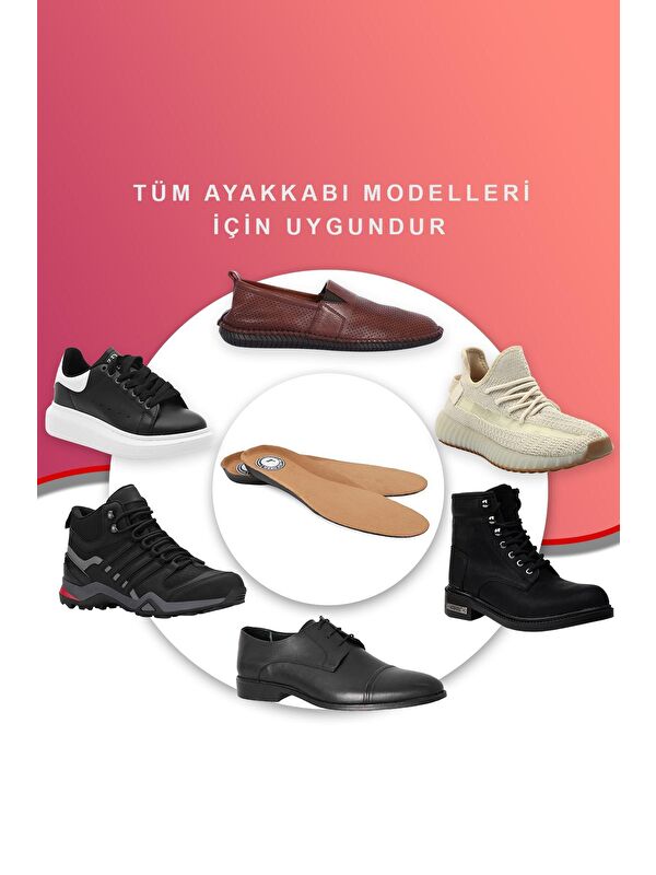 N20 Darbe Emici Ayakkabı Tabanlığı Kahverengi - Görsel 6