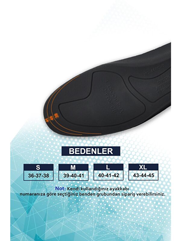 N20 Darbe Emici Ayakkabı Tabanlığı Gri - Görsel 5