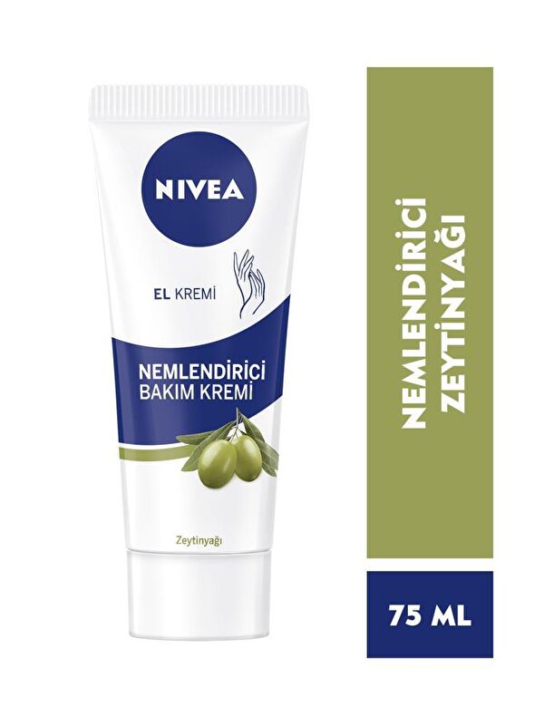 NIVEA Ne mlendirici El Kremi Zeytinyağı Ile Yoğun Ne mlendirme 75 ml x2 Adet, Oje Hediyeli