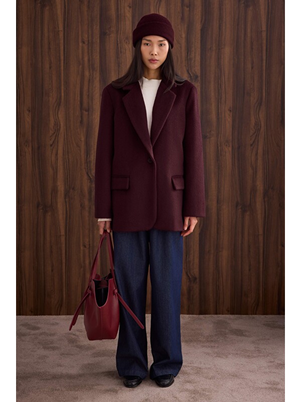 HE-QA Blazer Kaban Bordo
