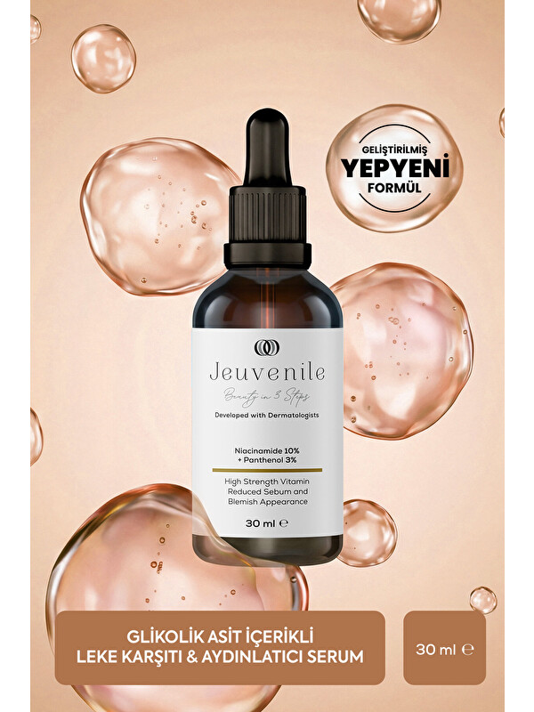 Jeuvenile Sebum Dengeleyici Leke Karşıtı Niacinamide %10 Cilt Bakım Serumu