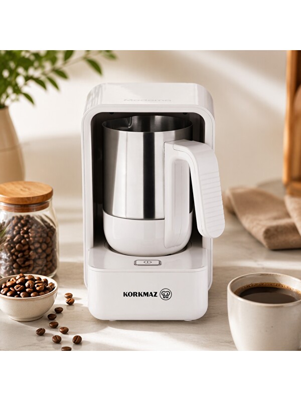 Korkmaz A863-03 Moderna Kahve Makinesi - Vanilya - 400 Watt