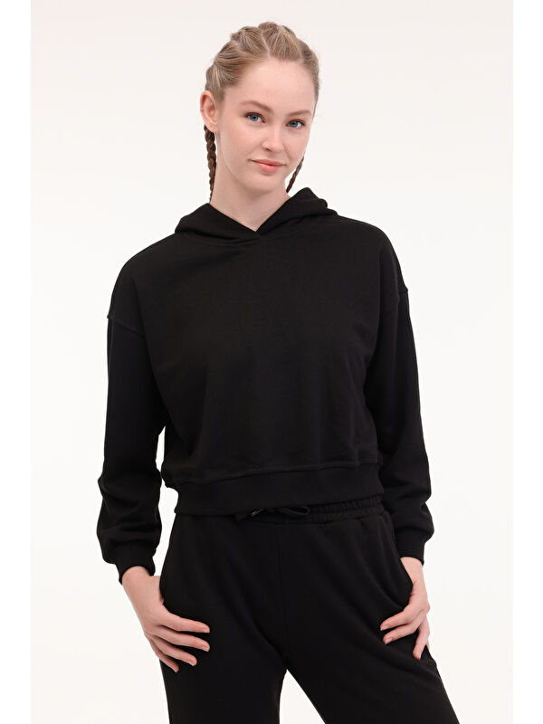Lumberjack WB 17AMMY-K 5PR Siyah Kadın Sweatshirt