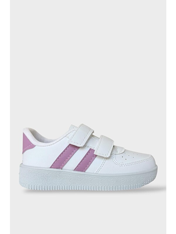 LİGER Çocuk Sneaker Spor Ayakkabı Lila-Beyaz