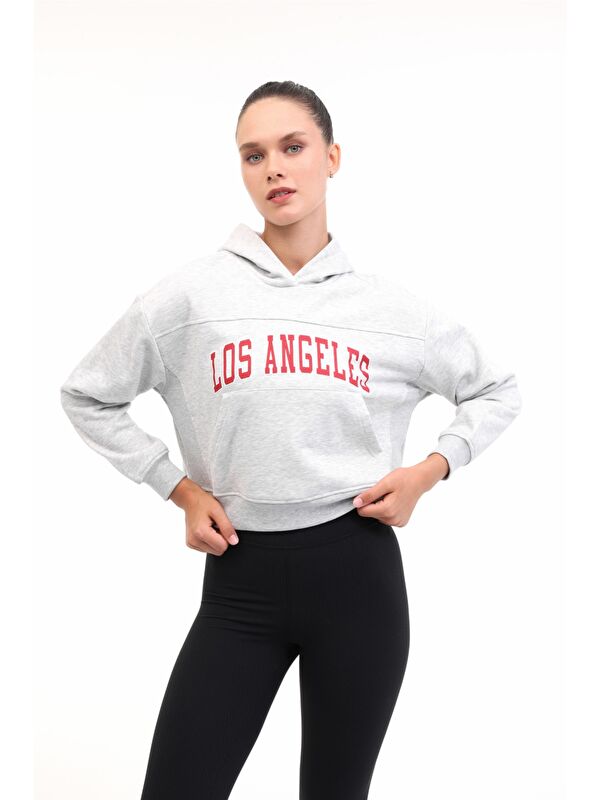 Lumberjack WL 17JAAM BTS802 5PR Gri Kadın Sweatshirt