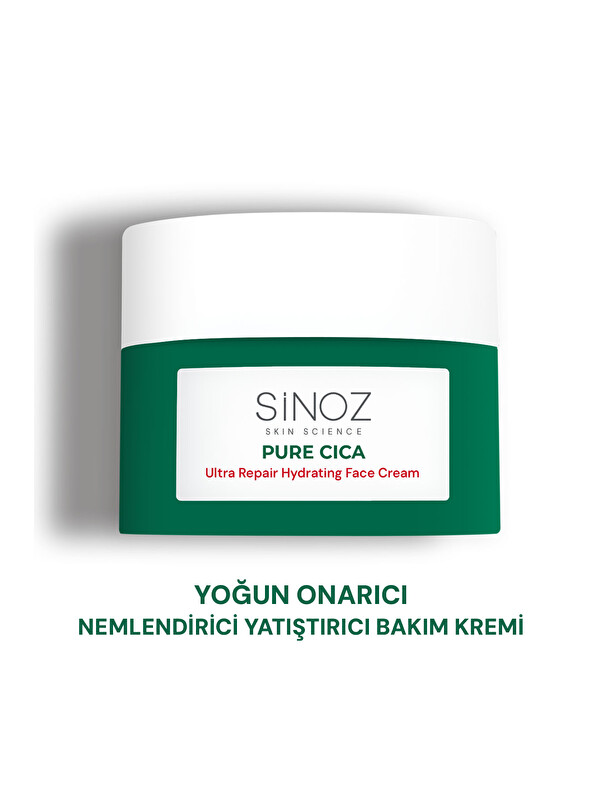 Sinoz Pure Cica Yoğun Onarıcı Nemlendirici Bakım Kremi 50 ML Tahriş Olmuş Hasarlı Ciltler için