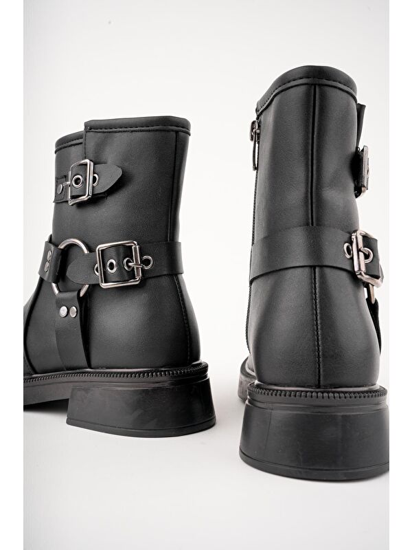 OSHO Fermuarlı Kemer Detaylı Kadın Kışlık Bot - Görsel 6