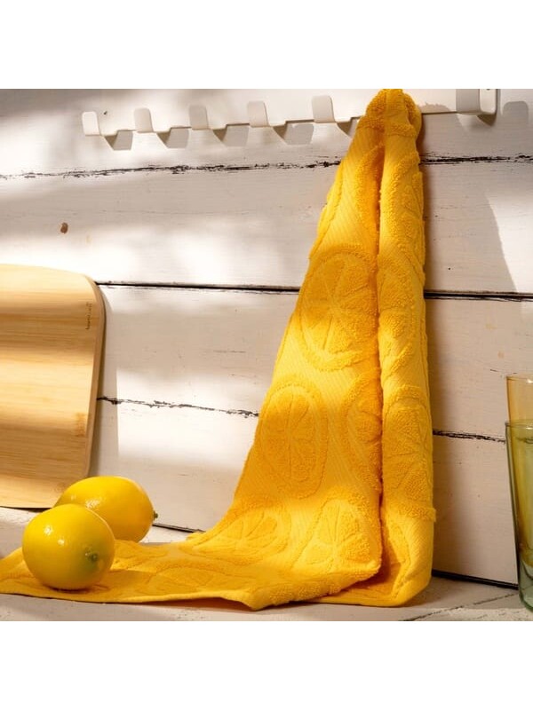 Evidea Soft Zitrone Mutfak Havlusu - Hardal - 40x66 cm