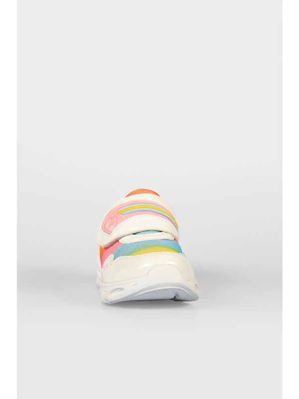 Kita Işıklı Kız Bebek Beyaz Spor Ayakkabı - Görsel 5