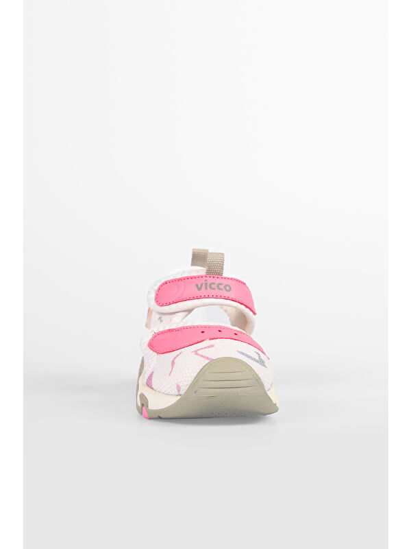 Cesi Hafif Kız Okul Öncesi Beyaz Sandalet - Görsel 5