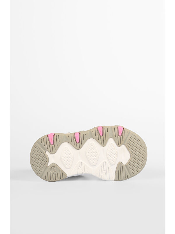 Cesi Hafif Kız Okul Öncesi Beyaz Sandalet - Görsel 8