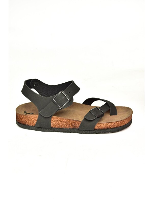 Fox Shoes H777786002 Siyah Kadın Sandalet