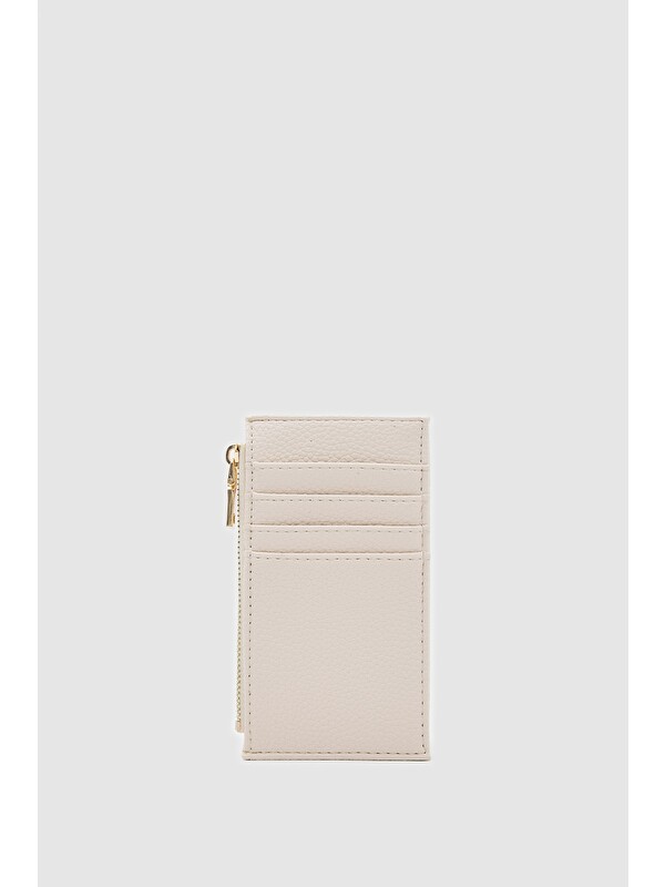 Shulebags Linn Dokulu Kadın Kartlık Krem