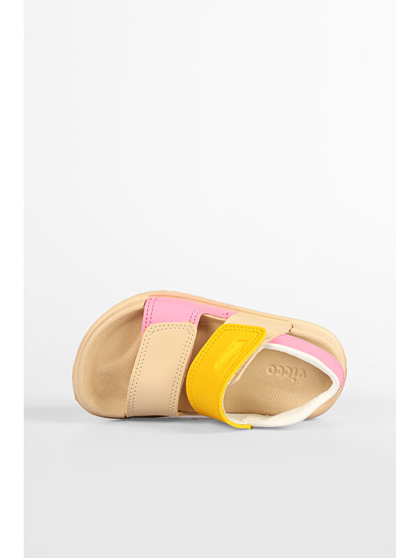 Krixi Hafif Kız Okul Öncesi Bej Sandalet - Görsel 7