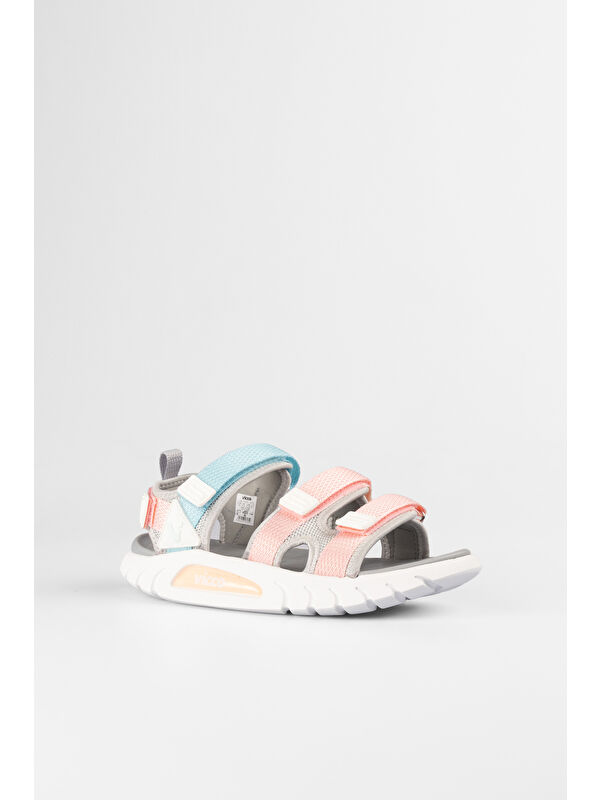 Cube Hafif Kız Okul Öncesi Gri Sandalet - Görsel 6