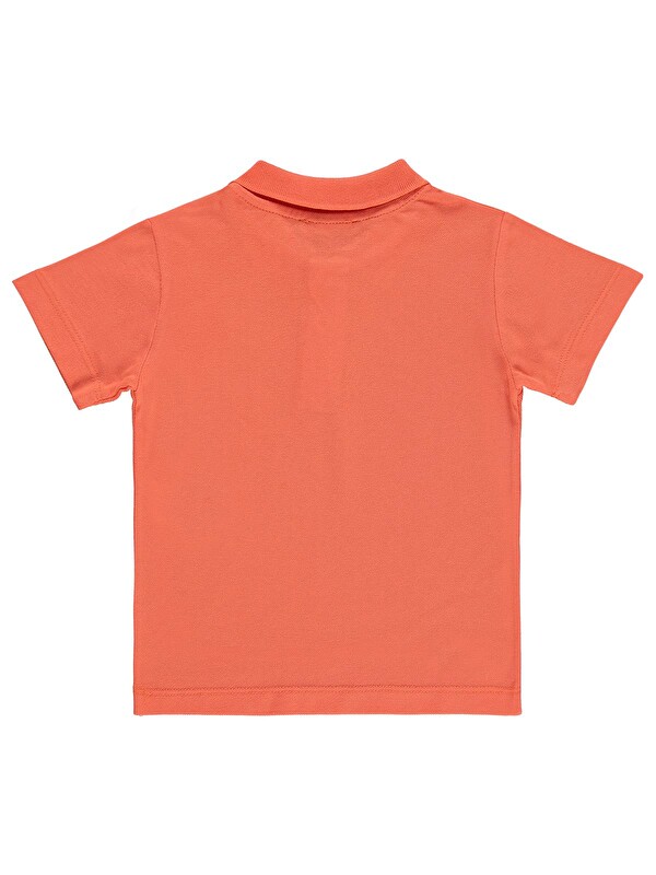 Civil Boys Erkek Çocuk Palmiye Nakışlı Polo Yaka 2-5 Yaş Tişört - Pembe