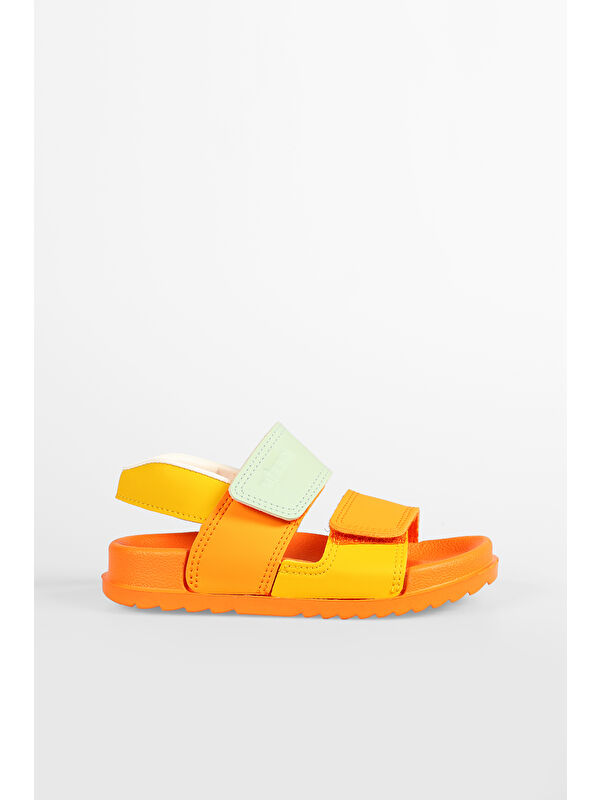 Krixi Hafif Unisex Okul Öncesi Orange Sandalet - Görsel 4
