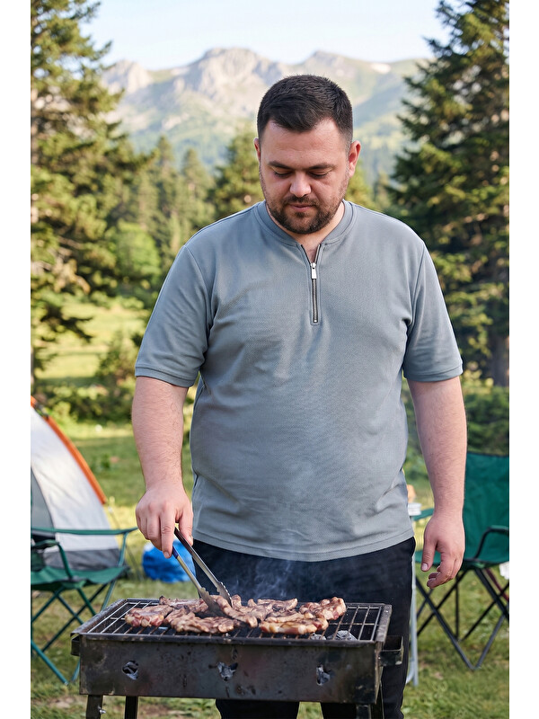 Buratti Pamuklu Regular Fit Büyük Beden Erkek %100 Pamuk Tişört 5902653B