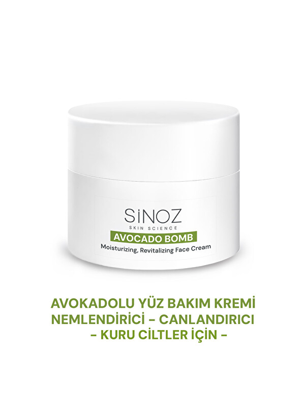 Sinoz Avokado Bomb Canlandırıcı Nemlendirici Yüz Bakım Kremi 50 Ml