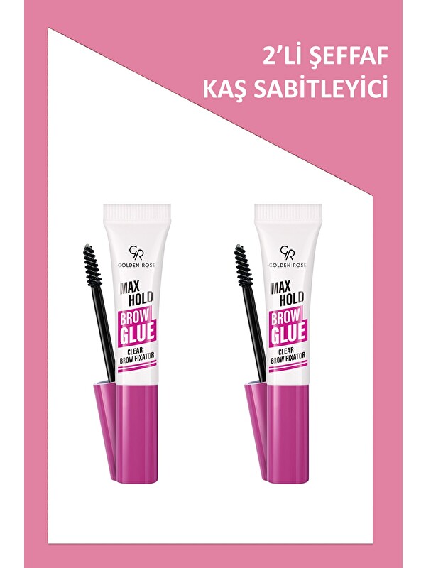 GOLDEN ROSE Max Hold Brow Glue - Şeffaf Kaş Sabitleyici x 2 Adet