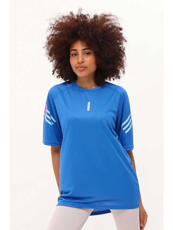 Genius Store Store Kadın Spor Tişört Baskılı Fitness, Antrenman Fit