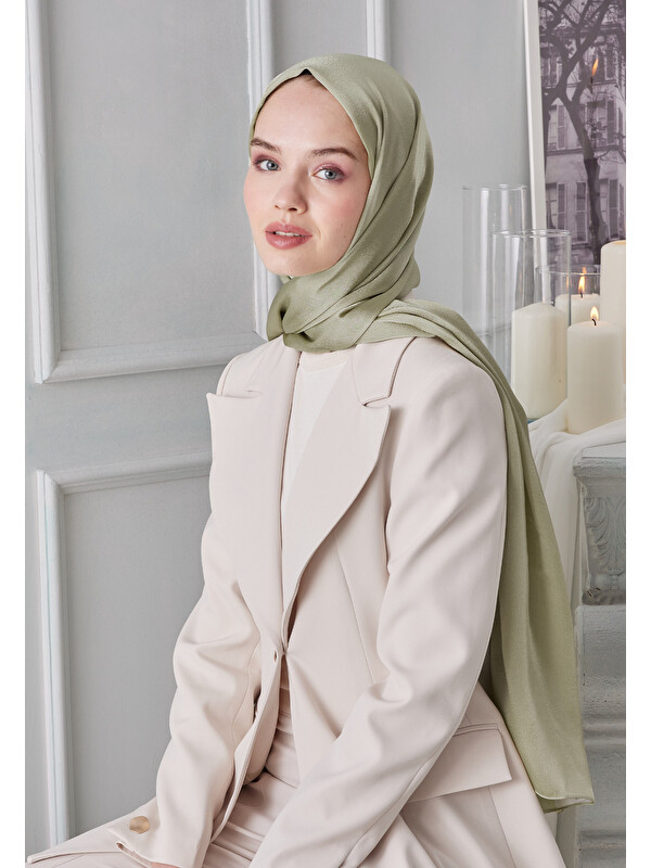 Fresh Scarfs Janjanlı Şal Çağla Yeşili