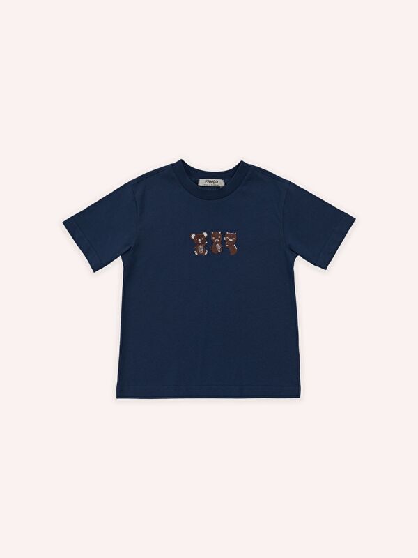 Panço Erkek Çocuk Nakış Detaylı T-Shirt